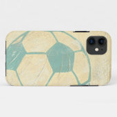 Pastel Blue Voetbal van Chariklia Zarris Case-Mate iPhone Case (Achterkant (horizontaal))