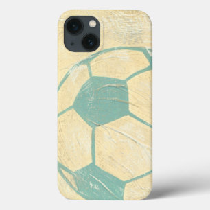 Pastel Blue Voetbal van Chariklia Zarris iPhone 13 Hoesje