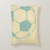 Pastel Blue Voetbal van Chariklia Zarris Decoratief Kussen (Voorkant(Verticaal))