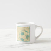 Pastel Blue Voetbal van Chariklia Zarris Espresso Kop (Rechts)