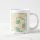 Pastel Blue Voetbal van Chariklia Zarris Grote Koffiekop (Rechts)