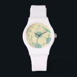 Pastel Blue Voetbal van Chariklia Zarris Horloge<br><div class="desc">Show je liefde voor het favoriete tijdverdrijf op de wereld met deze geweldige afdruk van een voetbal van Chariklia Zarris. Het pastelblauw en de schaduw geven het stuk het gevoel van beweging, alsof de bal gewoon geschopt werd en het voorbij rolt. Koop vandaag nog een kopie en hang deze thuis...</div>