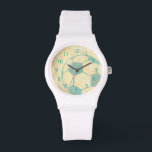 Pastel Blue Voetbal van Chariklia Zarris Horloge<br><div class="desc">Show je liefde voor het favoriete tijdverdrijf op de wereld met deze geweldige afdruk van een voetbal van Chariklia Zarris. Het pastelblauw en de schaduw geven het stuk het gevoel van beweging, alsof de bal gewoon geschopt werd en het voorbij rolt. Koop vandaag nog een kopie en hang deze thuis...</div>
