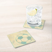 Pastel Blue Voetbal van Chariklia Zarris Kartonnen Onderzetters (Insitu)