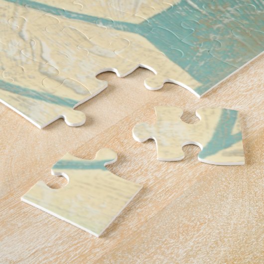 Pastel Blue Voetbal van Chariklia Zarris Legpuzzel (Zijkant)