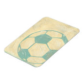 Pastel Blue Voetbal van Chariklia Zarris Magneet (Linkerzijde)