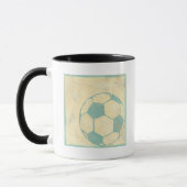 Pastel Blue Voetbal van Chariklia Zarris Mok (Links)