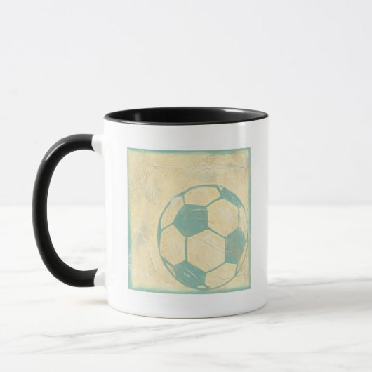 Pastel Blue Voetbal van Chariklia Zarris Mok (Links)