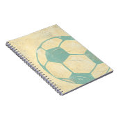 Pastel Blue Voetbal van Chariklia Zarris Notitieboek (Rechterzijde)