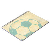 Pastel Blue Voetbal van Chariklia Zarris Notitieboek (Linkerzijde)