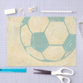 Pastel Blue Voetbal van Chariklia Zarris Tissuepapier (Craft)