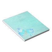 Pastel Blue Waterverf Butterfly Notitieblok (Schuin)