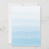 Pastel Blue Waterverf Chic Foto Afstuderen Party Kaart (Achterkant)