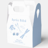Pastel Blue Winter Après Bébé Ski Boy Baby Shower  Bedankdoosjes (Open)