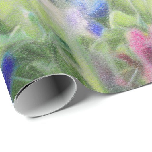 Pastel Bluebonnets Cadeaupapier (Rol Hoek)