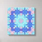 Pastel Blues Serenity Abstract Home Wall Art Canvas Afdruk (Voorkant)