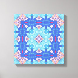 Pastel Blues Serenity Abstract Home Wall Art Canvas Afdruk