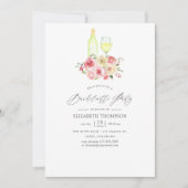 Pastel Blush and Yellow Floral Bachelorette Party Kaart (Voorkant)