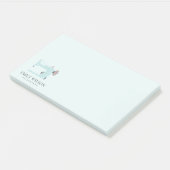 PASTEL BLUSH AQUA BLAUW ROZE NAAIMACHINE TAILOR POST-IT® NOTES (Schuin)