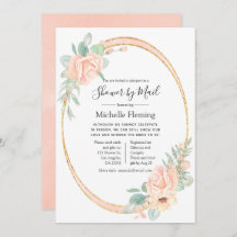 Pastel Blush Bloemen Baby of Vrijgezellenfeest per