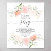 Pastel Blush Bruiloft Ring Game Poster (Voorkant)