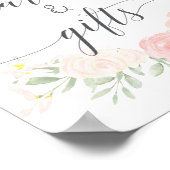 Pastel Blush Cadeaus en Kaarten Bord Poster (Hoek)