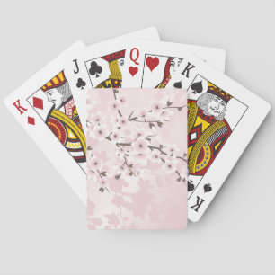 Pastel Blush Cherry Blossom Speelkaarten