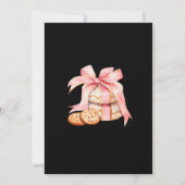 Pastel Blush Cookie Exchange Kerstfeest Kaart (Achterkant)