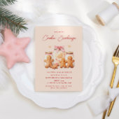 Pastel Blush Cookie Exchange Kerstfeest Kaart