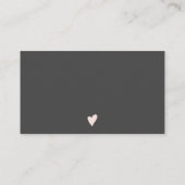 Pastel blush dank je liefde visitekaartje (Achterkant)