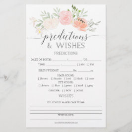 Pastel Blush Double Sided Baby shower Games