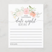 Pastel Blush Double Sided Vrijgezellenfeest Date N Flyer (Voorkant)