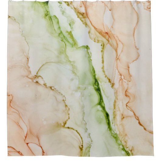 Pastel Blush Earth Tone Abstract douchegordijn (Voorkant)