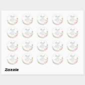Pastel Blush Favor Sticker (Vel)