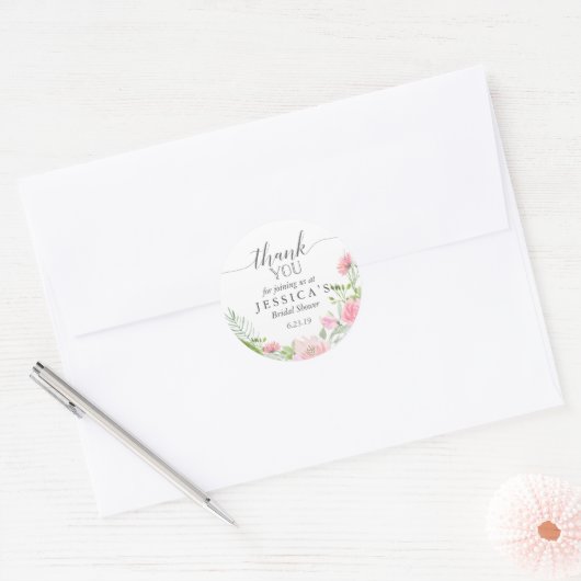 Pastel Blush Favor Sticker (Envelop)