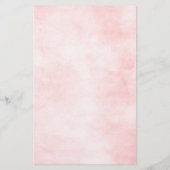 Pastel Blush  Floral Botanical WeddenMenu (Achterkant)