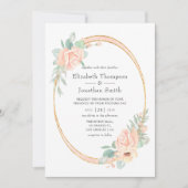 Pastel Blush Floral Geometric Weddenschap Kaart (Voorkant)