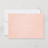 Pastel Blush Floral Geometric Weddenschap RSVP Kaartje (Achterkant)