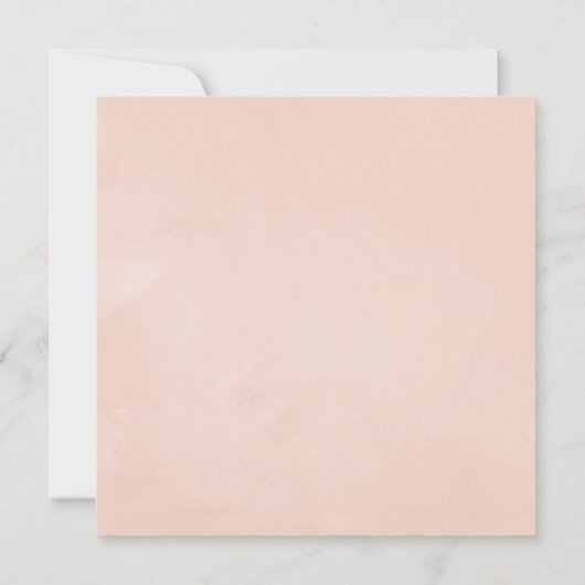 Pastel Blush Greenery Wedding Kaart (Achterkant)