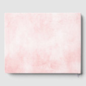 Pastel Blush Ivoor Roze Bloemen Botanische Bruilof Gastenboek (Achterkant)