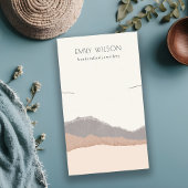 Pastel Blush Kraft Mountain Wave Ketting Display Visitekaartje