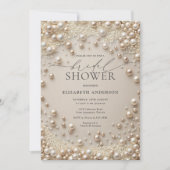 Pastel Blush Parels met Diamanten Vrijgezellenfees Kaart (Voorkant)