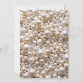 Pastel Blush Parels met Diamanten Vrijgezellenfees Kaart (Achterkant)