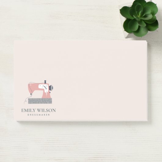 PASTEL BLUSH PEACH GRIJS ROZE NAAIMACHINE TAILOR POST-IT® NOTES (Kantoor)