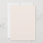 Pastel Blush Peach Peony Floral Verloving Invite Bedankkaart (Achterkant)