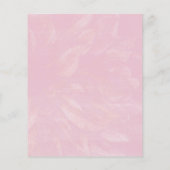 Pastel Blush Pink Dahlia Wedding Invitation Flyer (Achterkant)