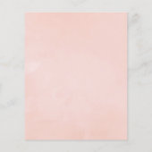 Pastel Blush Pink Floral Bridesmaids Luncheon Flyer (Achterkant)