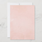 Pastel Blush Pink Floral Engagement Party Kaart (Achterkant)