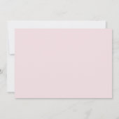 Pastel Blush Pink Geometric Floral Heilige Communi Bedankkaart (Achterkant)