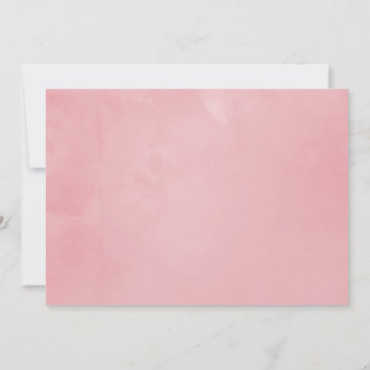 Pastel Blush Pink Geometric Floral Heilige Communi Kaart (Achterkant)